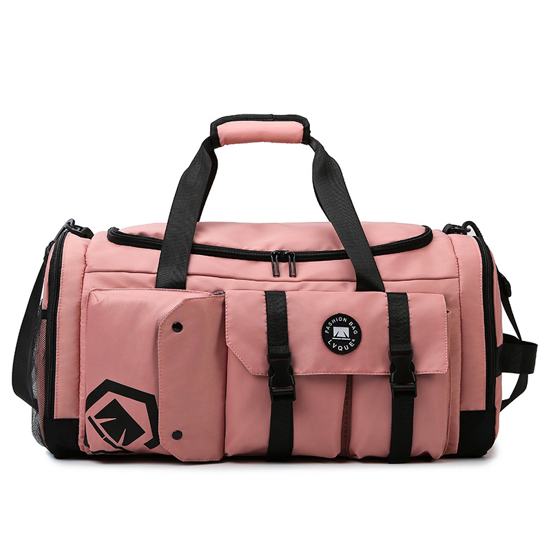 V888-ELOSUNG24342-202504011306-00 Pink Capacity Travel Duffel Bag - Unisex - Multi-Color - 56x29x27cm - Image 1