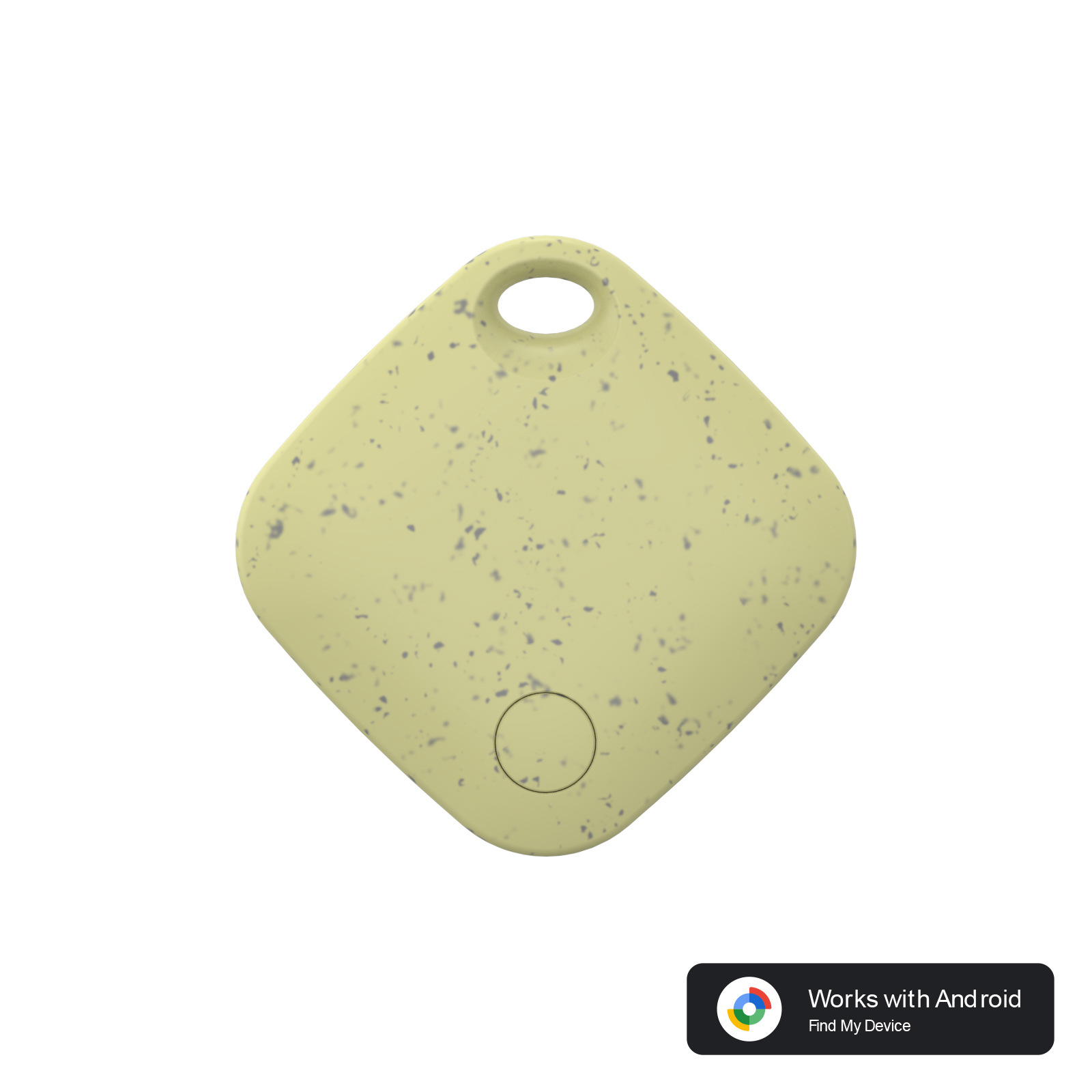 V888-ELOSUNG274082-202505081746-00 Yellow Smart Item Locator Tag for Android - Google Find My Device Compatible, Anti-Lost Tracker - Image 1