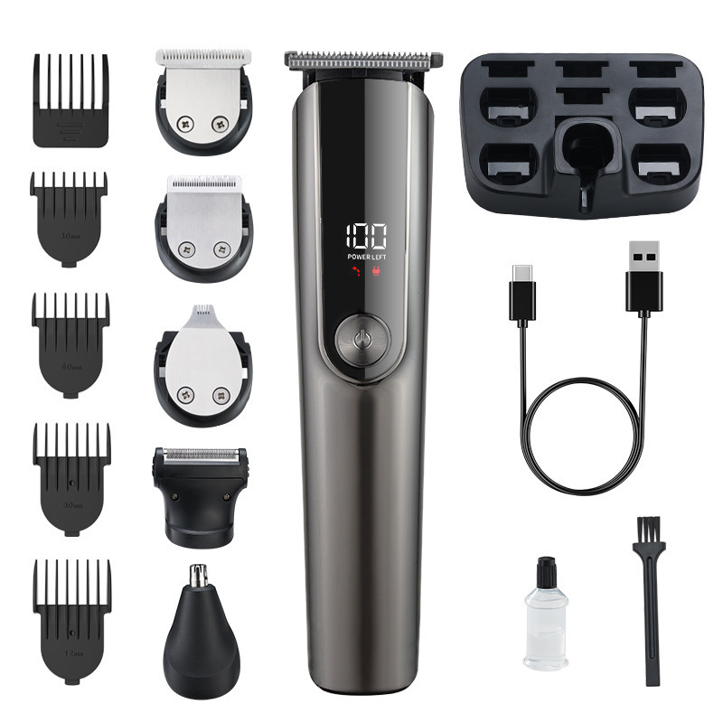 V888-ELOSUNG29162-202505231115-00 5-in-1 Professional Men's Grooming Kit - Cordless Hair Clipper, Beard Trimmer(Electroplating gun) - Image 1