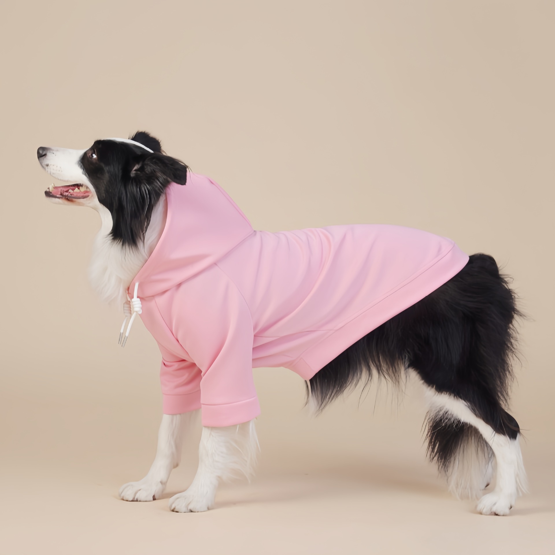 V888-ELOSUNG31246-202505281047-00 Pink Classic Dog Sweatshirt with Hood & Drawstrings - For Large Dogs (Size : 4XL) - Image 1