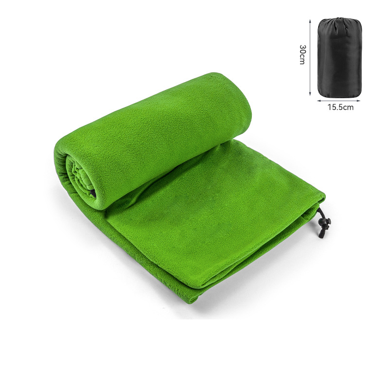 V888-ELOSUNG32568-202506241141-00 Green Versatile Double-Sided Fleece Bag Liner - Lightweight & Portable Travel Blanket for Camping & Outdoors - Image 1