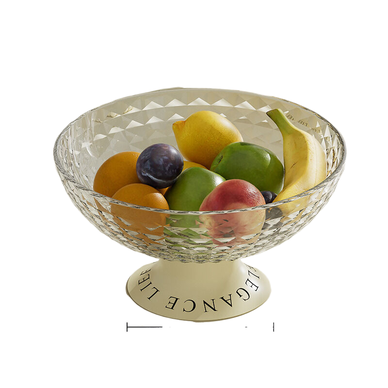 V888-ELOSUNG604-202009-00 Diamond fruit tray transparent 25.8/12.8x13.5cm - Image 1