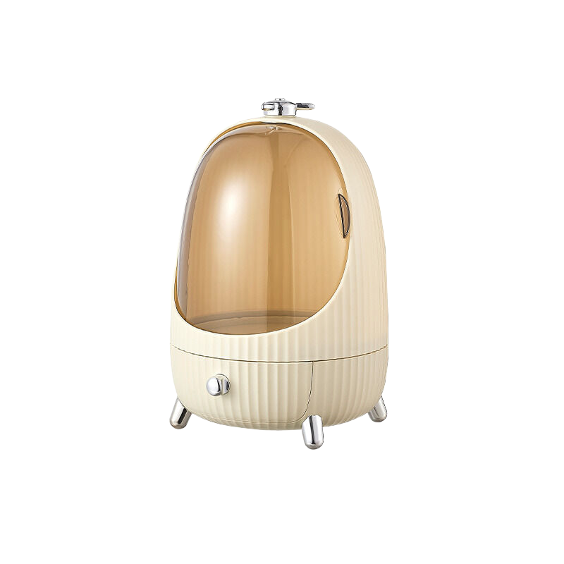 V888-ELOSUNG620-201997-00 Egg shaped Makeup Organizer (Large) Cream White 21.5 * 33.8cm - Image 1