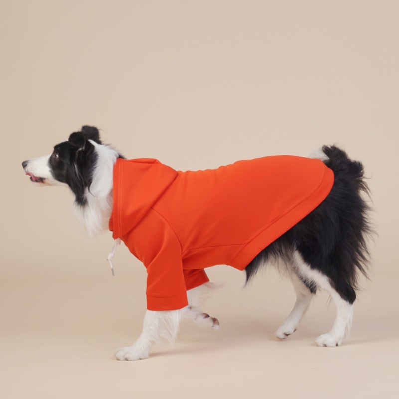 V888-EOSUNG31043-202505231352-00 Orange Classic Dog Sweatshirt with Hood & Drawstrings - For Large Dogs (Size : 3XL) - Image 1