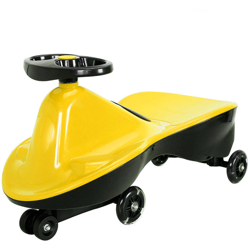 V891-TOY-NSCY-X1-197632-00 Yellow-Glide Walker Swing Car Twist Car Rind On Toy Italian Designer For Children Outdoor - Image 1