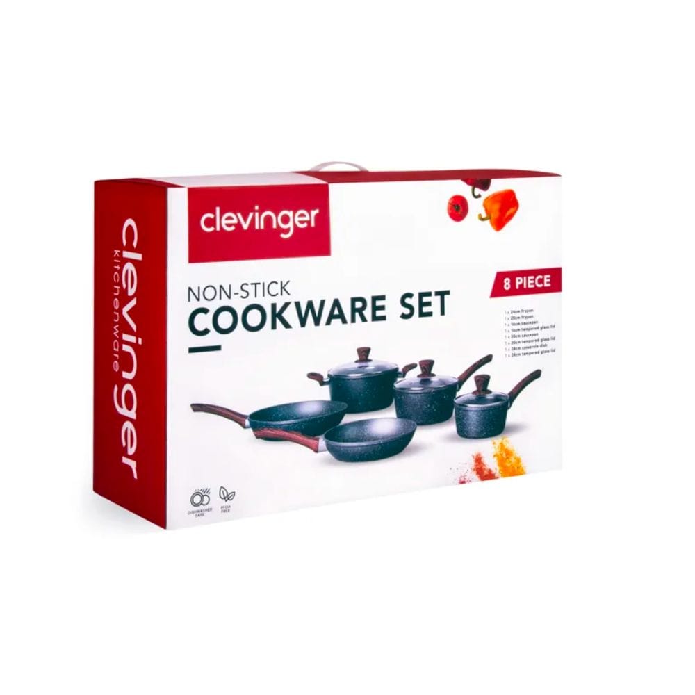 V915-CV0254-203309-00 Clevinger 8 Piece Non-Stick Cookware Set - Image 1