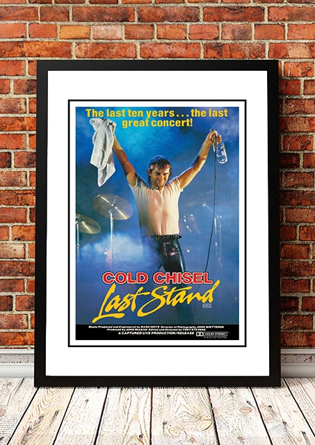 V967-A30431-A1-223776-00 Cold Chisel ‘Last Stand’ Movie Poster 1983 - Framed A1 - Image 1