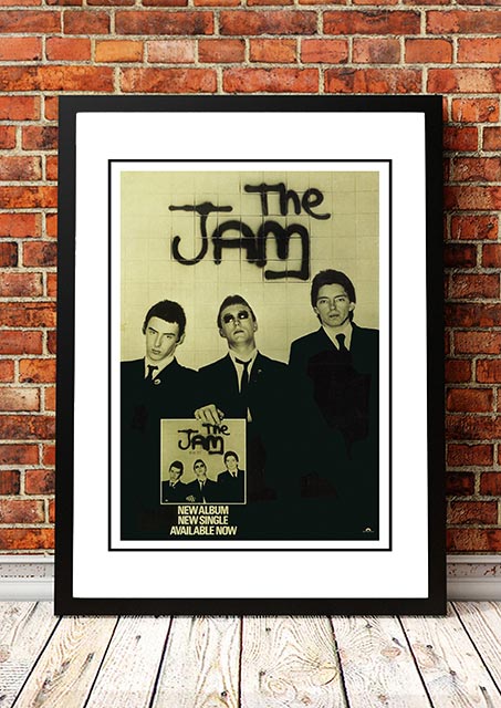 V967-A30438-A2-223749-00 The Jam 'In The City' In Store Poster 1977 - Framed A2 - Image 1