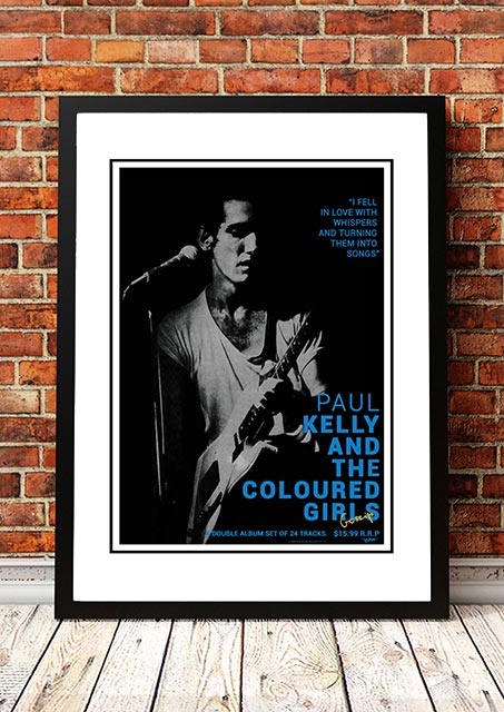 V967-A30446-A1-223704-00 Paul Kelly 'Gossip' In Store Poster 1986 - Framed A1 - Image 1