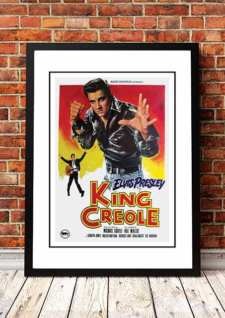 V967-EP0429-A3-202504140910-00 Elvis 'King Creole' Framed Movie Poster! - Framed A3 - Image 1