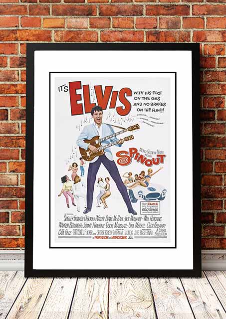 V967-EP0456-A4-202504140930-00 Elvis 'Spinout' Framed Movie Poster! - Framed A4 - Image 1