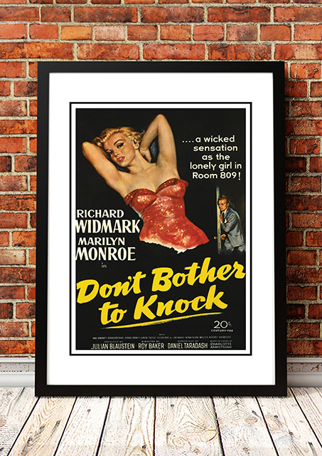 V967-MM0434-A2-202504140901-00 Marilyn Monroe ‘Don’t Bother to Knock’ Framed Movie Poster! - Framed A2 - Image 1