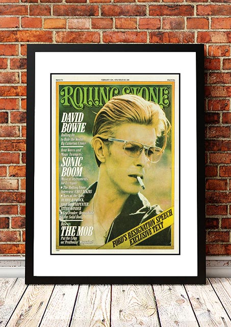 V967-RSM29-A3-202504140941-00 David Bowie' Rolling Stone Magazine Cover! - Framed A3 - Image 1