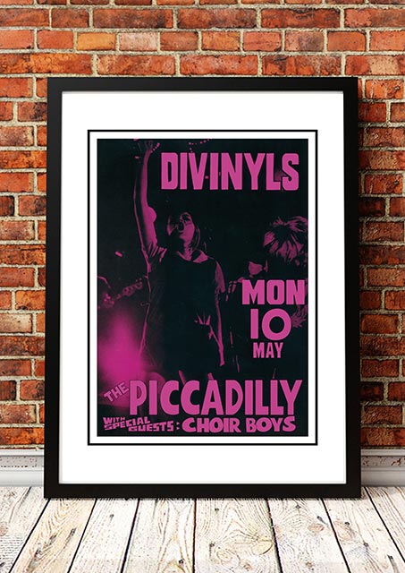 V967-SS0441-A3-202504150912-00 Divinyls ‘The Piccadilly’ Sydney, Australia Concert Poster 1983 - Framed A3 - Image 1