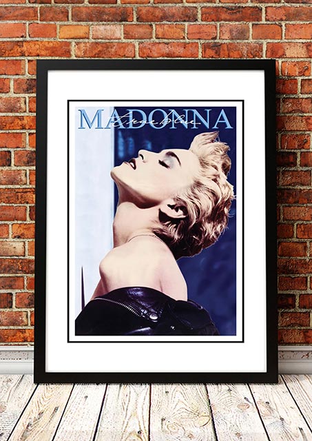 V967-SS0453-A2-202504150922-00 Madonna ‘True Blue’ In Store Promotional Poster 1986 - Framed A2 - Image 1