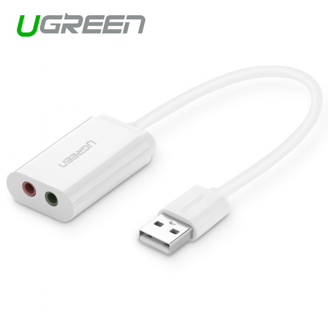 acbugn30143-1_1_9 UGREEN USB 2.0 External 3.5mm Sound Card Adapter (30143) - Image 1
