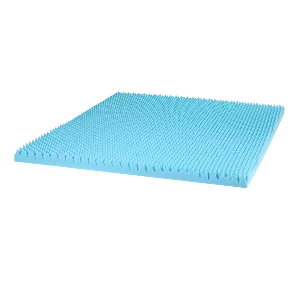 MATTRESS-TOP-EC-BAM-8-K-202508201954-00 Giselle 8cm Memory Foam Mattress Topper Gel Egg Crate Foam Bamboo King - Image 1