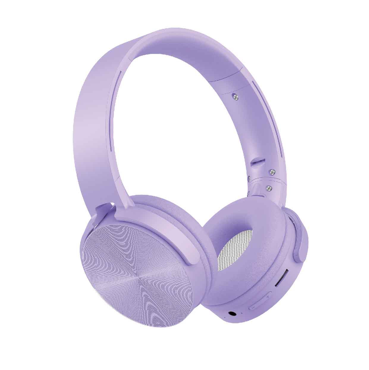 V1031-HPS-BT24PR-903-202507221405-00 Laser Wireless Foldable Headphones Purple - Image 1