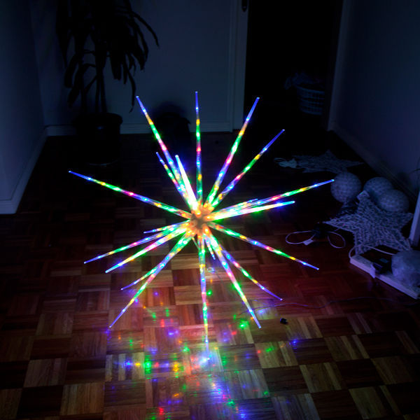 V1060-160-BALL-MULTI-202508141935-00 Samland 160 Led Blast Ice Star Ball Christmas Light Decoration Multi Colour Rgby - Image 1