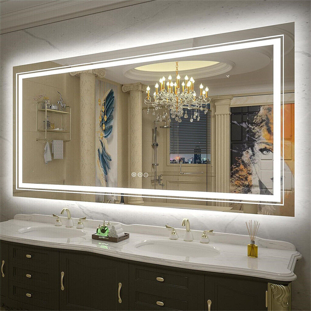 V178-66715-202508050940-00 LED Bathroom Mirror 700x900mm Anti-Fog Shatterproof - Image 1