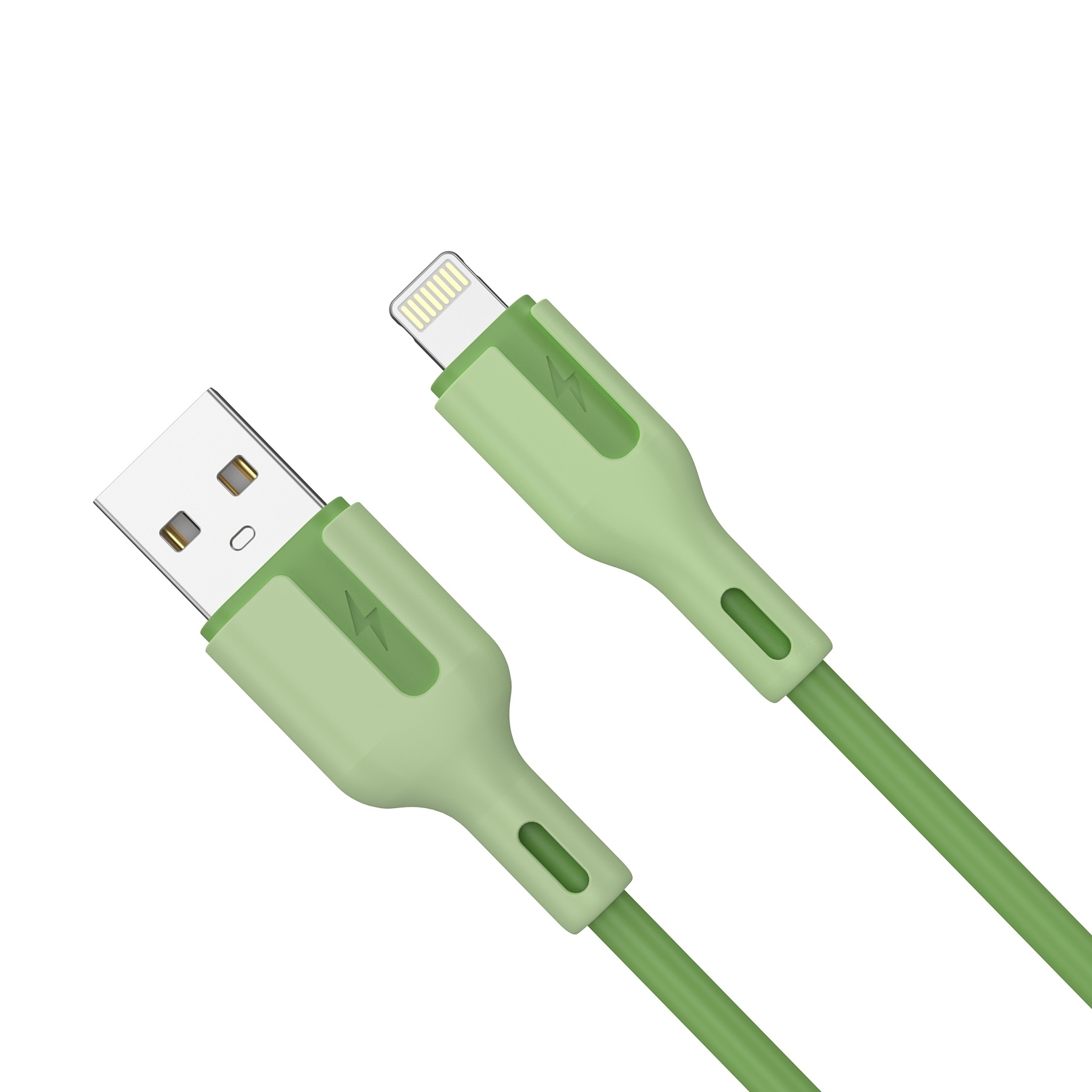V28-ELECHOXAL0003G-202508191020-00 CHOETECH XAL-0003G USB-A To 8-pin iPhone 1M Charging Cable Green - Image 1