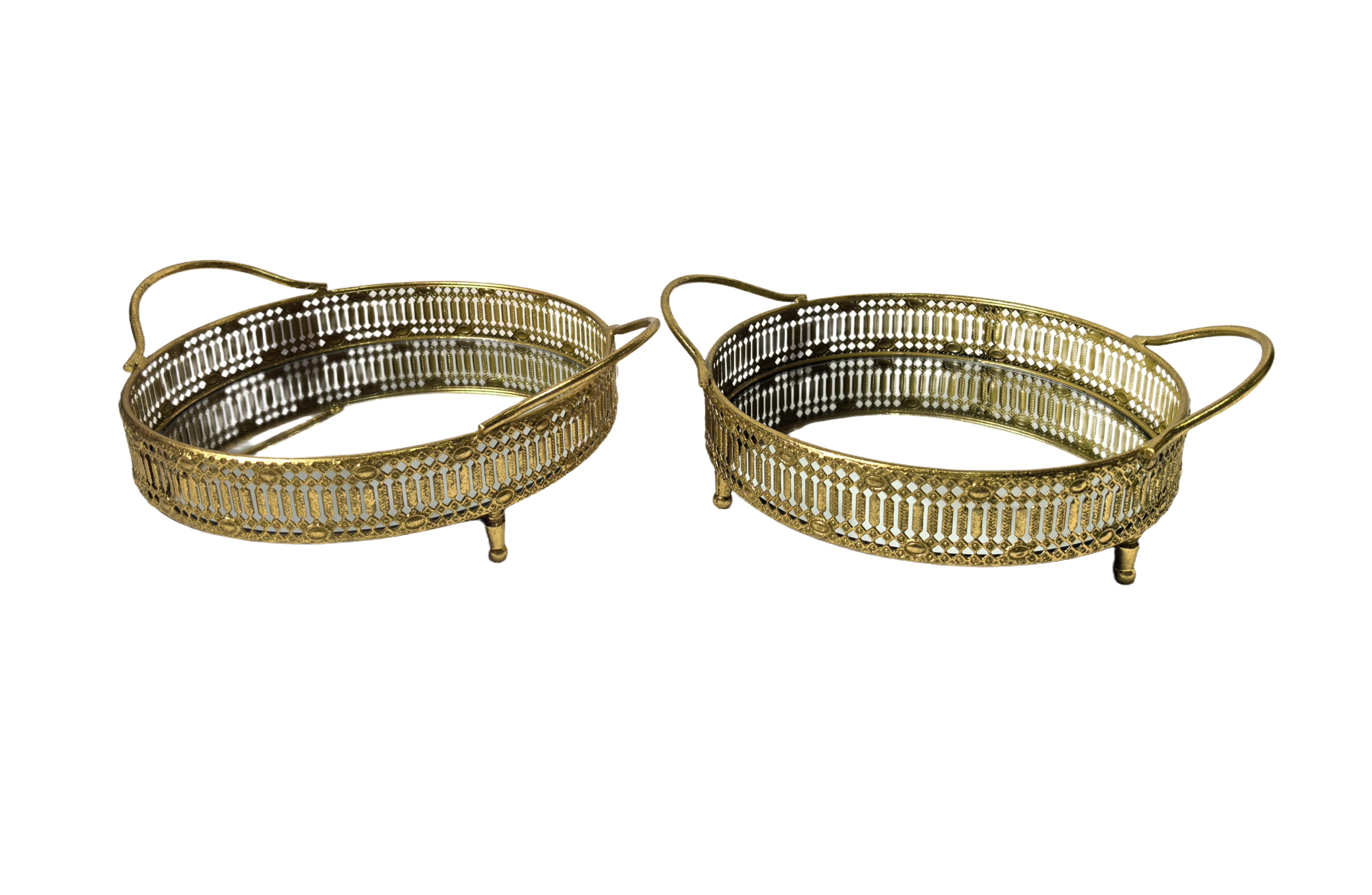 V292-HD-TR-ROUND-S02-TESSA-GOLD-202508221630-00 Tessa Round Tray - Set of 2 - Gold - Image 1