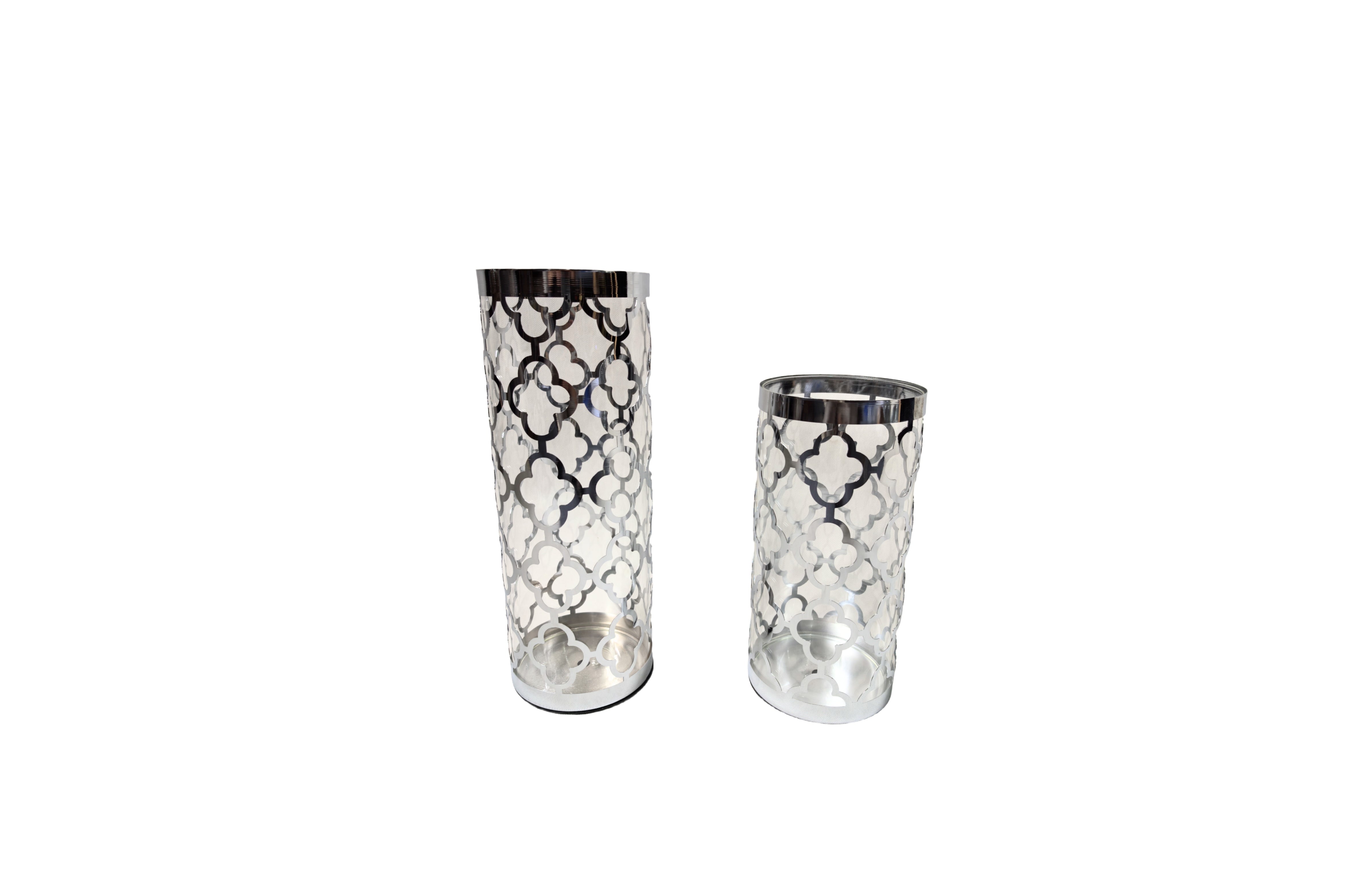V292-HD-VASE-SO2-AVA-SILVER-202508221615-00 Ava Vase - Set of 2 - Silver - Image 1