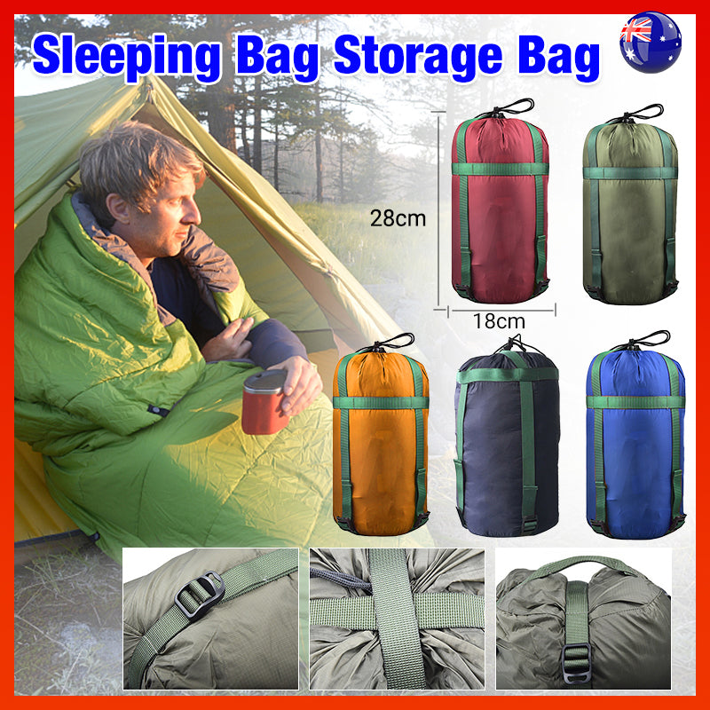 V528-9360312016573-202509301527-00 Waterproof Compression Stuff Sack Camping Storage Bag Outdoor Sleeping Bag - Army Green - Image 1