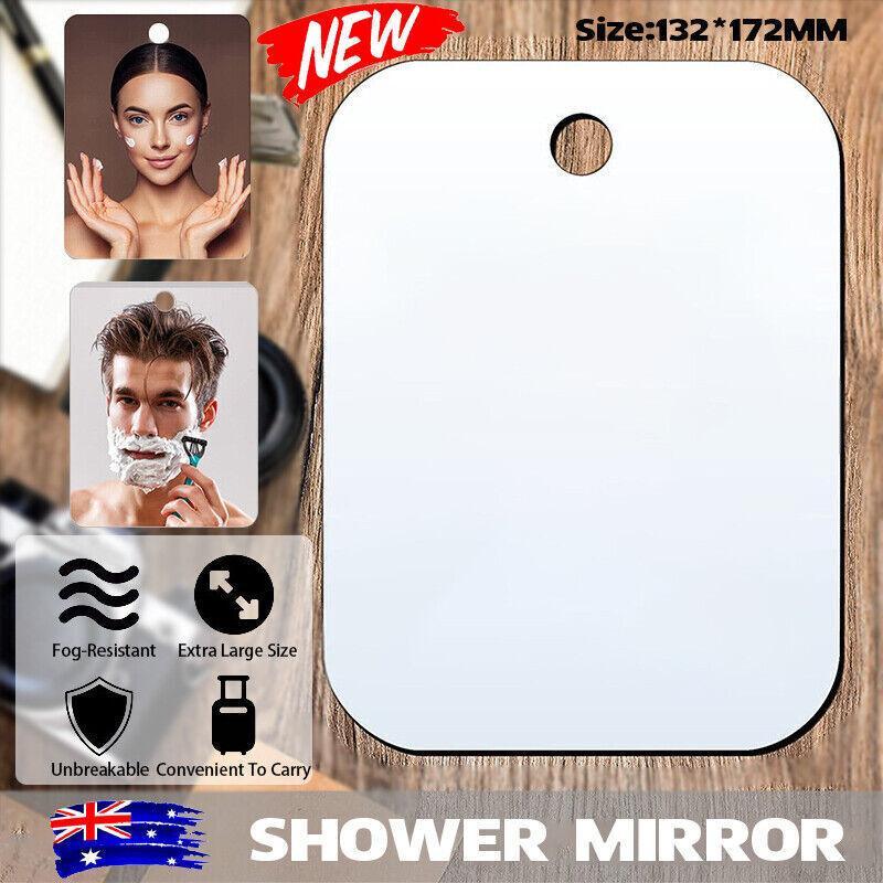 V528-ANTI-FOGMIRROR-73534-202509251431-00 Fogless Polycarbonate Shower Mirror 172×132mm Anti-Fog Shaving Mirror - Image 1