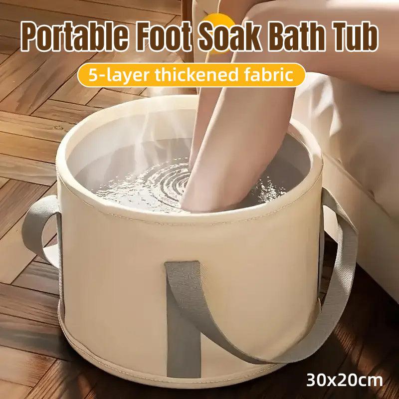 V528-FOOT-BATH-BUCKET-593339-202509251621-00 Collapsible Foot Soak Bucket Portable Insulated Foot Soak Bag for Relaxation - Image 1