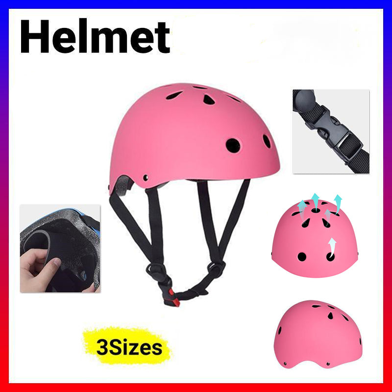 V528-HELMET-PINK-L-804779-202509291800-00 Pink Bike and Skate Helmet Adjustable Headgear for Youth and General Use - L - Image 1