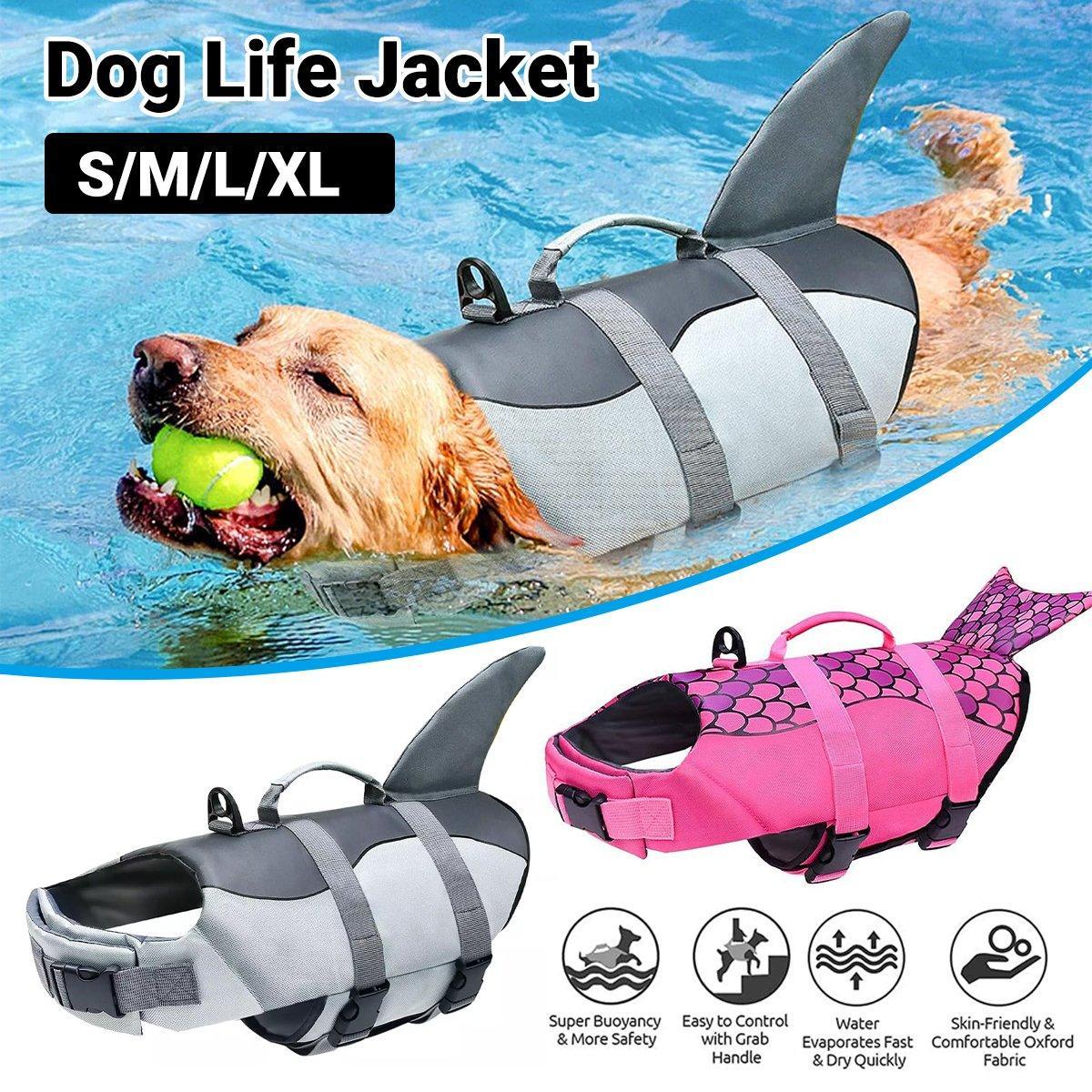 V528-LIFE-JACKET-PINK-XL-679346-202510010318-00 Pet Life Jacket Dog Swim Vest Outdoor Water Gear for Summer Swimming Activities - Pink XL - Image 1