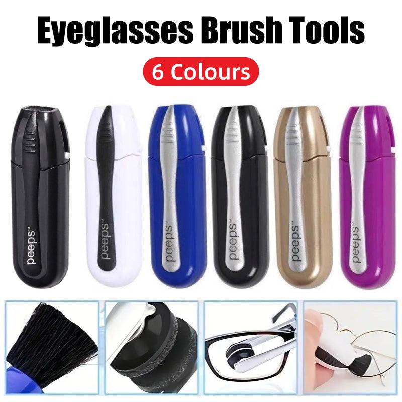 V528-PEEPS-GOLD-242525-202509301418-00 Portable Best Eyeglass Sunglass All In One Glasses Lens Cleaner Brush Hot Au - Gold - Image 1
