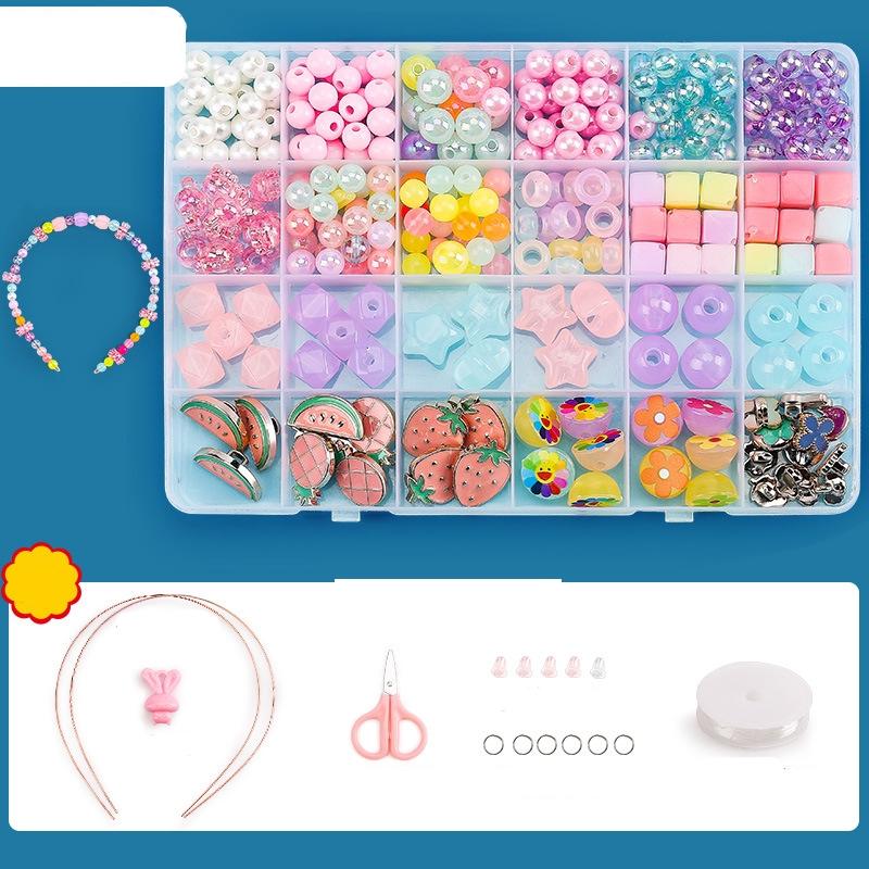 V562-1124852060DBT-202508280125-00 24 Grids Diy Beaded Jewelry Set For Kids - Image 1
