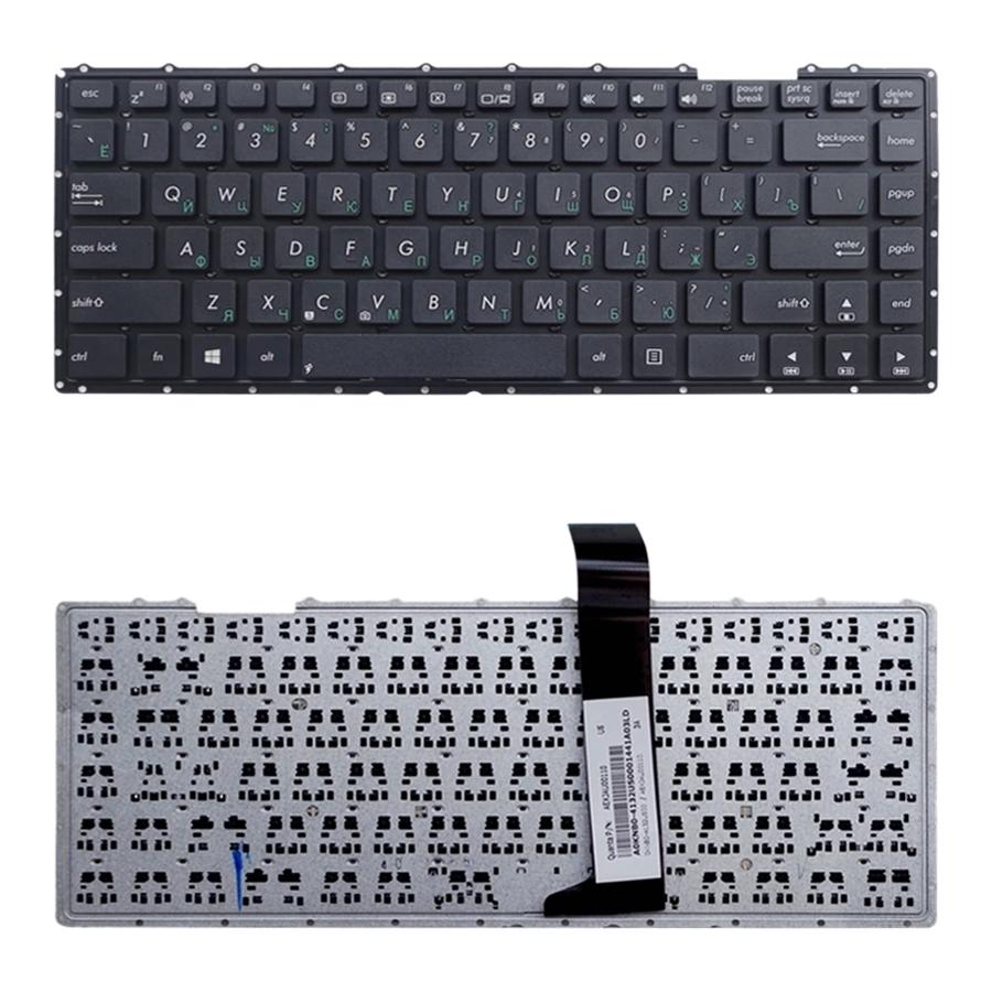 V562-8761SPS-202508272205-00 Russian Keyboard for Asus X450 Series - Black - Image 1