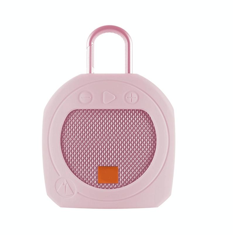 V562-A1031739550DBT-202508281645-00 Protective Cover for Jbl Clip 3 Bluetooth Speaker - Anti-fall Silicone Storage - Pink - Image 1