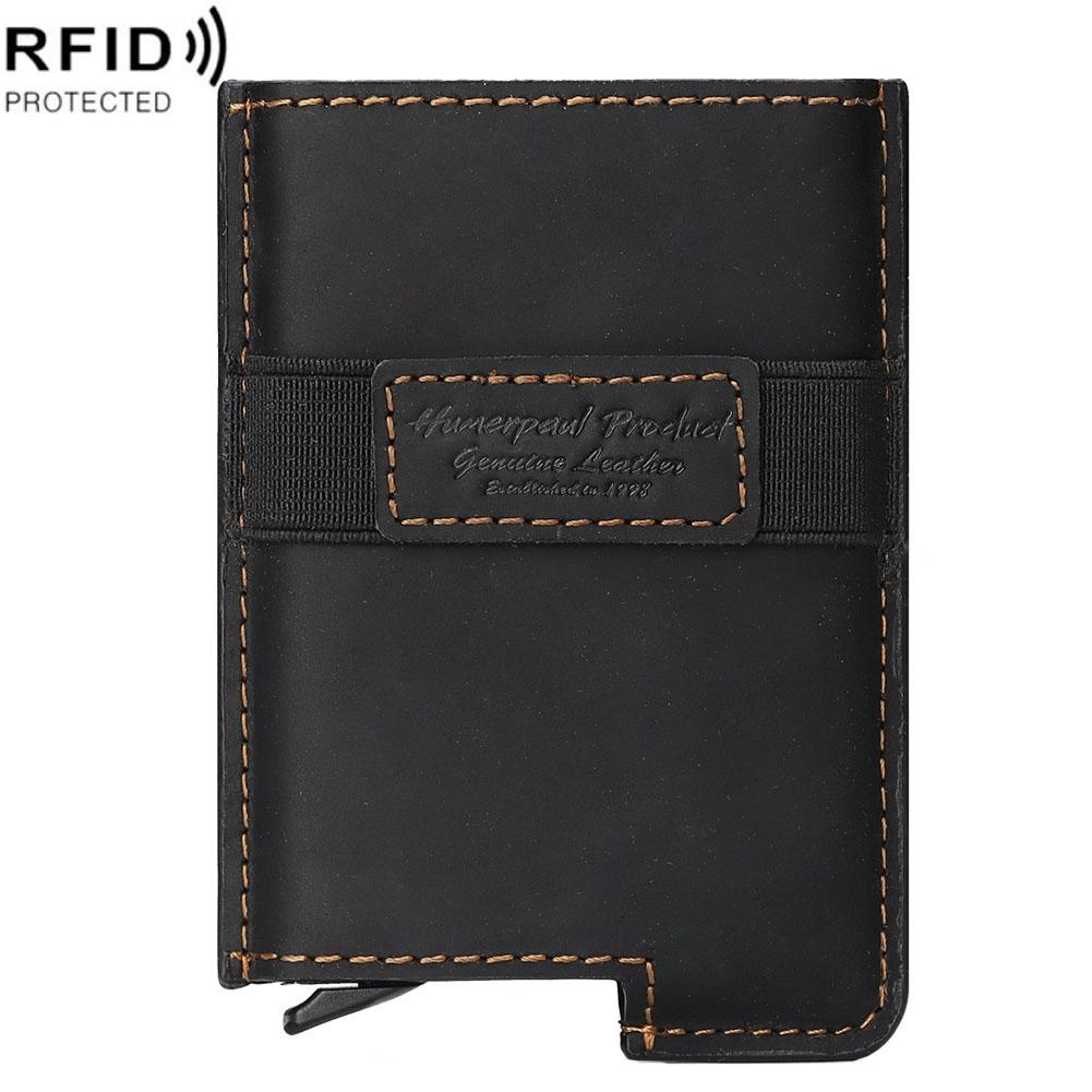 V562-A1034662060DBT-202508281053-00 Leather Rfid Credit Card Holder - Secure & Stylish - Black - Image 1
