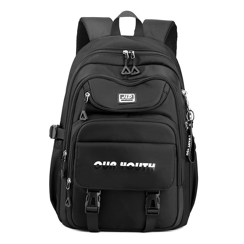 V562-A1065374060DBT-202508282116-00 Teen Girls' Anti-theft College Backpack - Secure & Stylish - Black - Image 1