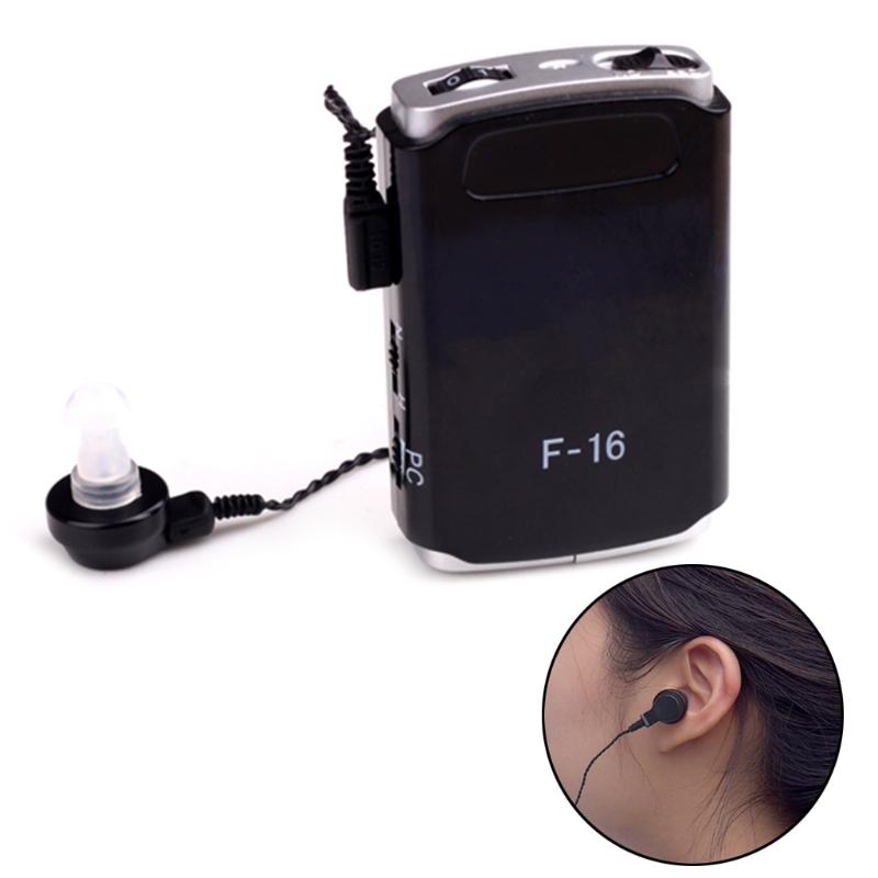 V562-A1087103060DBT-202508272107-00 High Power Mini Hearing Aid Amplifier Pocket Receiver Black - Image 1