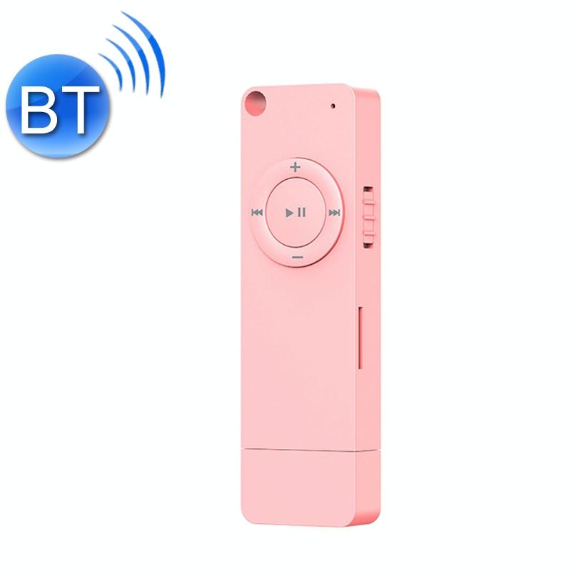 V562-B1017312750DBT-202508291025-00 Bluetooth Mp3 Player With U Disk Design 32Gb Memory - Pink - Image 1