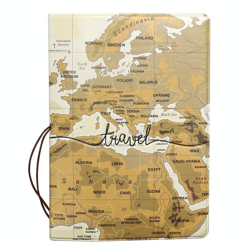 V562-B1050494060DBT-202508290845-00 Passport Cover For Travel Abroad 3D Map Design - Tr-03 - Image 1