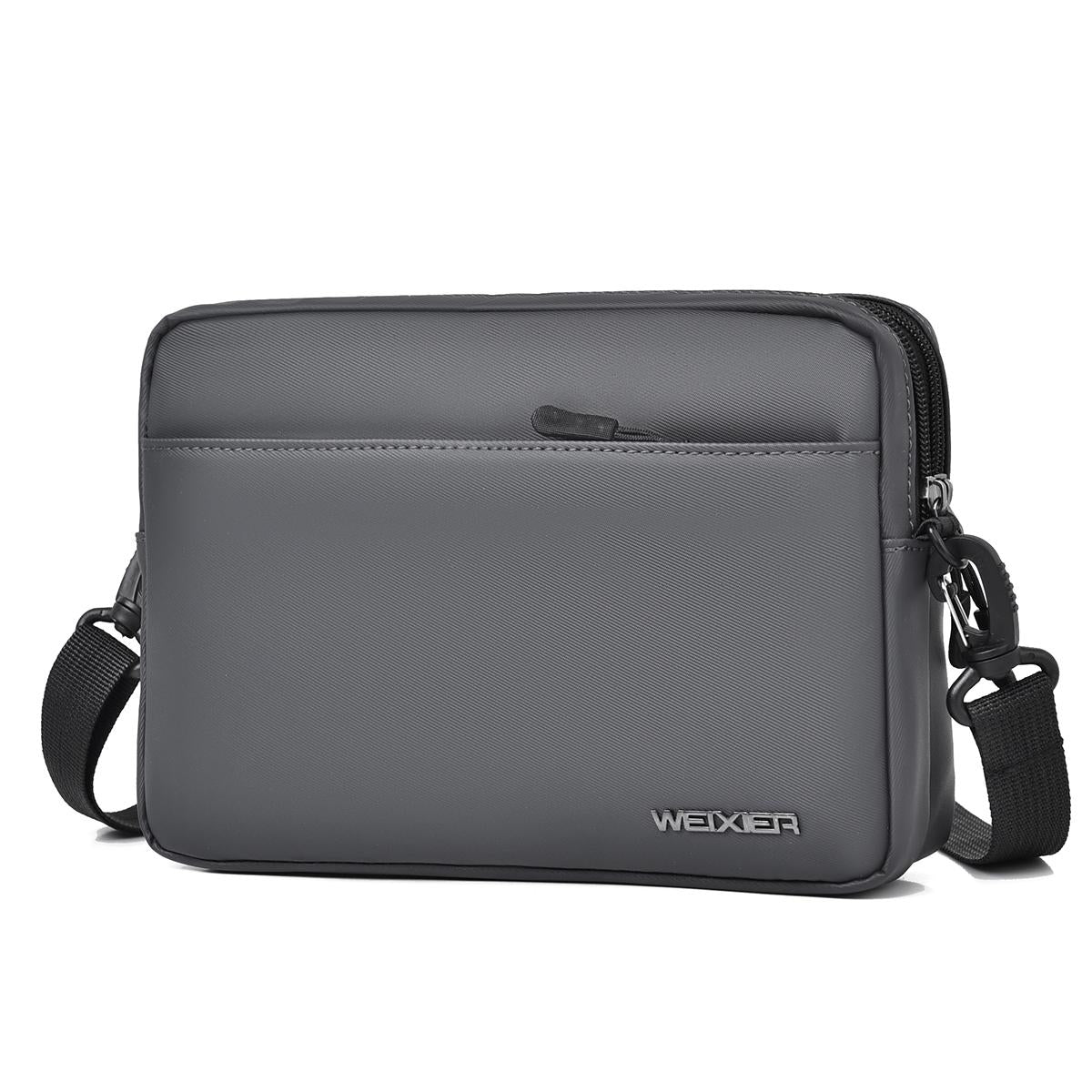 V562-B1092354060DBT-202508291310-00 Waterproof Multifunctional Men Messenger Bag - Grey - Image 1