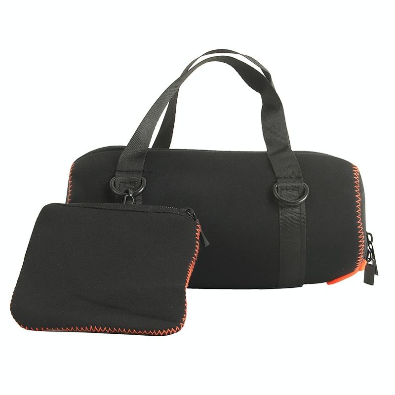 V562-B1870G7PI-202508271747-00 Protective Cover with Strap & Carabiner for Jbl Charge 5 - Black - Image 1