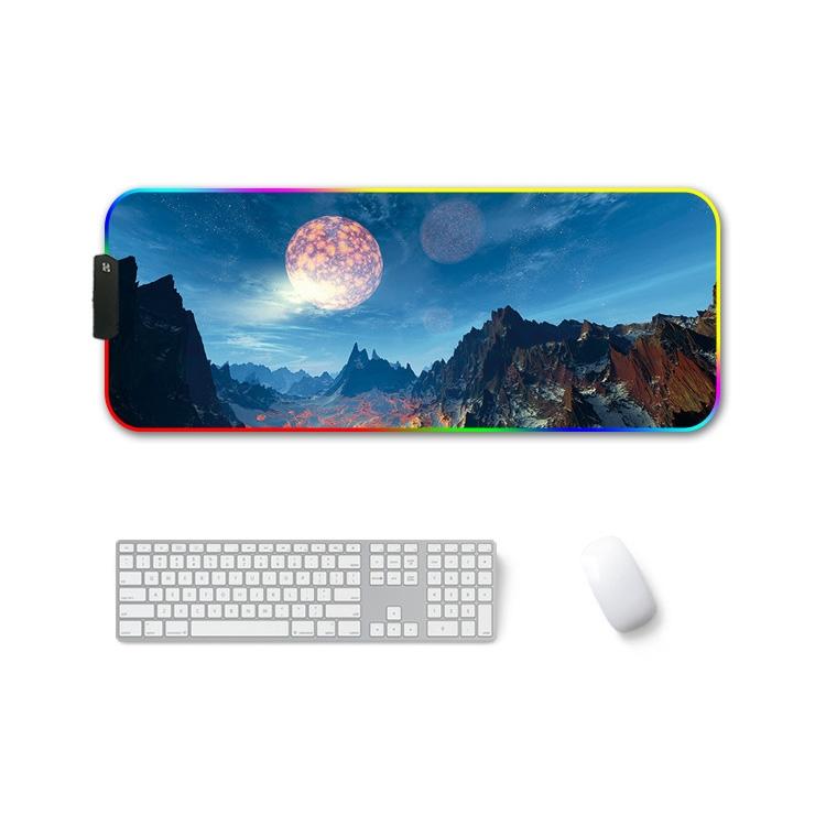 V562-B2018412750DBT-202508291525-00 Rgb Non Slip Mouse Pad With Thermal Transfer - Snow Peak - Image 1