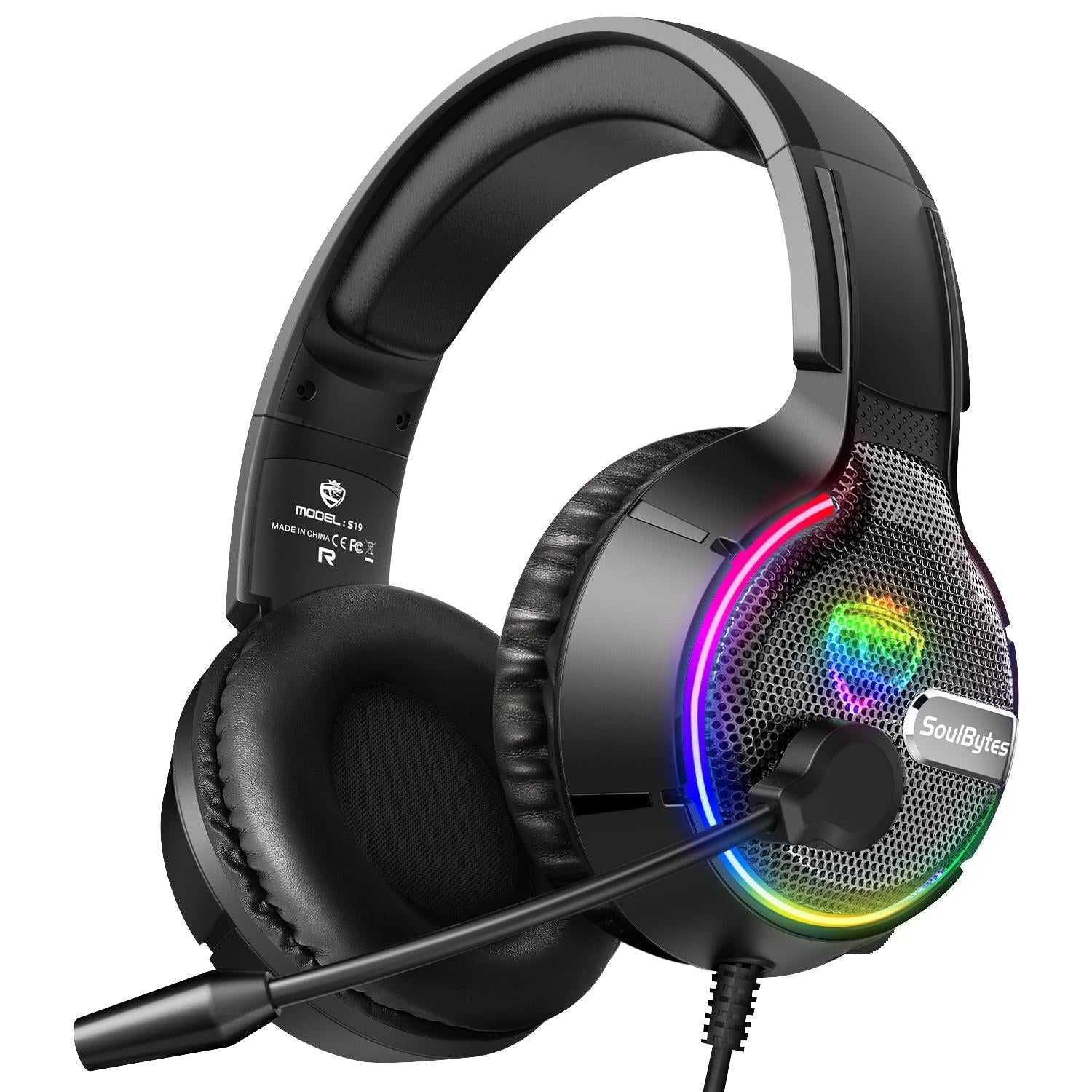 V562-B3795CP-202508280715-00 Adjustable Rgb Gaming Headset With Mic Black - Image 1