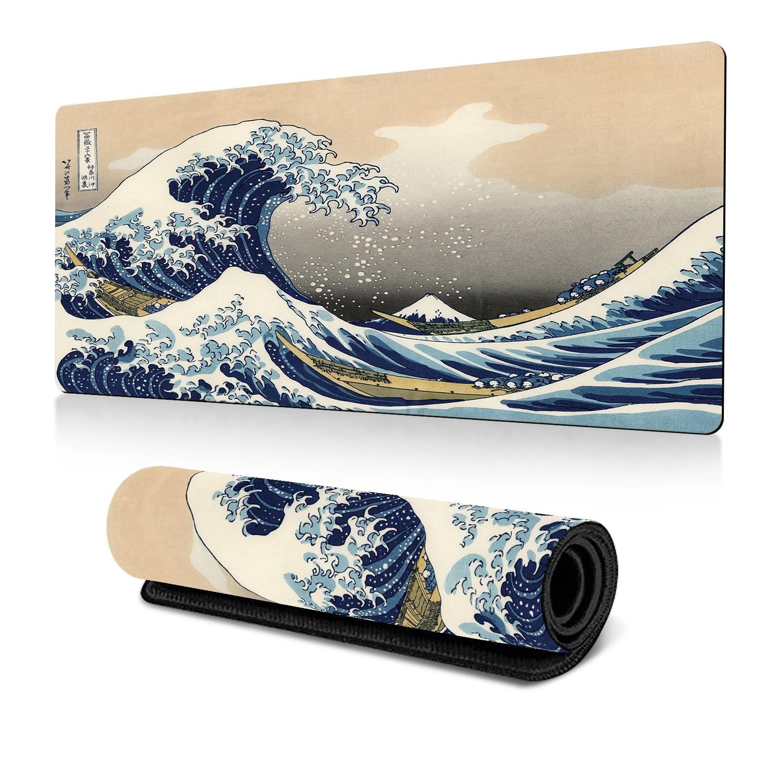 V562-B4068855060DBT-202508291526-00 Non Slip Gaming Mouse Pad Big Wave Design - No.25 - 300X800X3Mm - Image 1