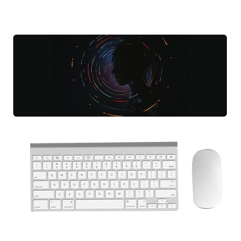 V562-B7078081060DBT-202508291521-00 Fantasy Pattern Mouse Pad 400 X 900 X 2Mm Hand Painted - 2 Silhouettes - Image 1