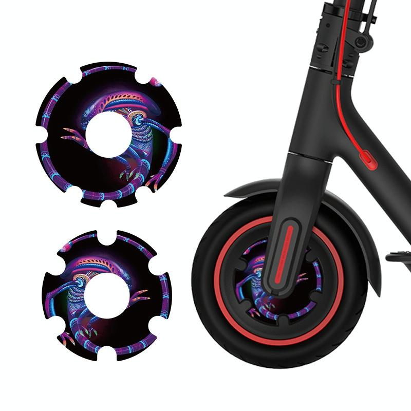 V562-C1033502060DBT-202508281221-00 Waterproof Sticker for Xiaomi M365 Scooter Motor - 1 Pair - Colorful 3 - Image 1