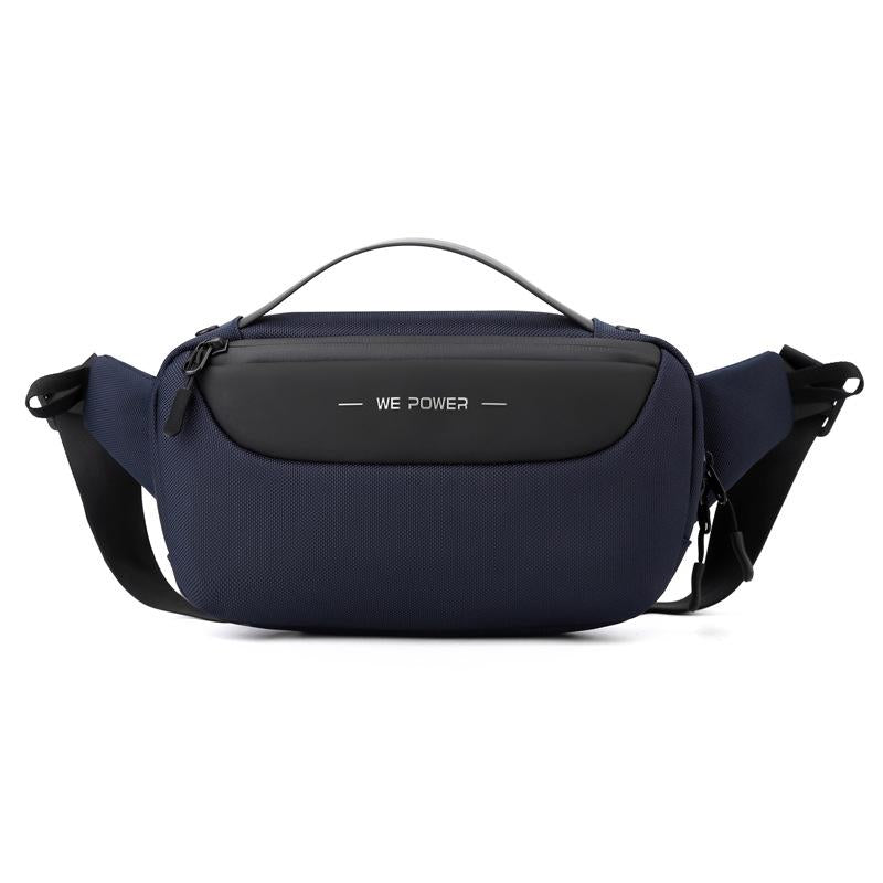 V562-C1037583060DBT-202508290116-00 Multi Functional Men Crossbody Bag Outdoor Sports Waist Bag With Shoulder Strap - Dark Blue - Image 1