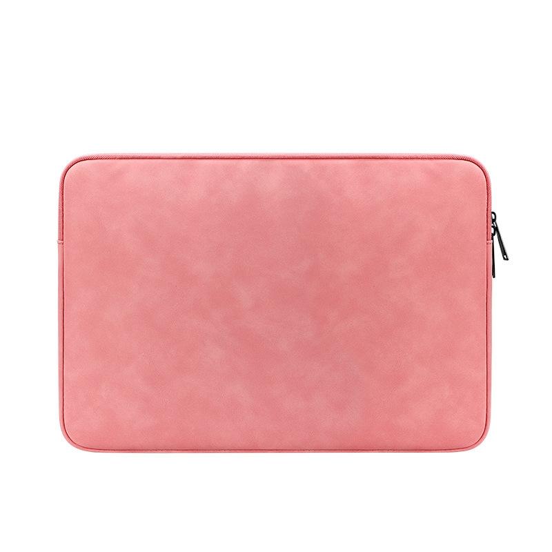 V562-C1044833060DBT-202508290445-00 Lightweight Waterproof Lambskin Laptop Sleeve - 13.3 Inches - Pink - Image 1